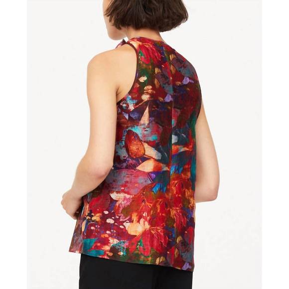 NEW MARIE OLIVER indira top in lotus print - Picture 2 of 3
